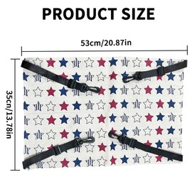 Bailinks 53x35CM Soft Plush Cat Hammock Bed with Metal Hooks for Kitten Puppies and Small Pets, Adjustable Straps and Cozy Swing Design for Cages and Gardens (Red Star)