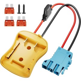 Power Wheel Battery Adapter 20V Battery Adapter with Wire Harness Connector Compatible with Peg-Perego Children's Riding Toys