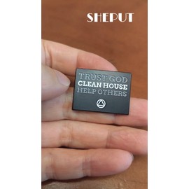 Trust God, Clean Home, Help Others Enamel Pin Christian Creed Badge Brooch For Backpacks Coats Hats Accessories