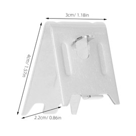 Operitacx 10stücke Kühlschrank-regalklammern Aus Verriegelbare Schrankregalhalterung Metallregalklammern Für Gefrierschrank Regalstützklammern Ersatz-kühlschrank-regalhalterung