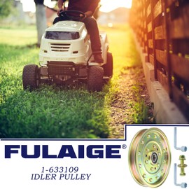 FULAIGE 1-633109 Idler Pulley Replaces Exmark 1-633109 Idler Pulley, Exmark 126-7685 Idler Pulley, Exmark 116-4667, Toro 132-9424, Toro 1-633109 Idler Pulley for Exmark Lazer Z 60 inch Deck Pulley