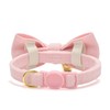 Cute Cat Collars With Bow,Quick Release Safty Buckle with Bells,Soft