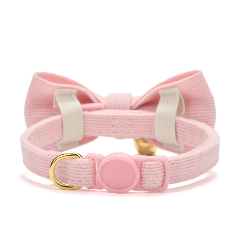 Cute Cat Collars With Bow,Quick Release Safty Buckle with Bells,Soft