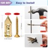 Suprom 200 PCS Self Drilling Drywall Anchors with Screws, Upgraded