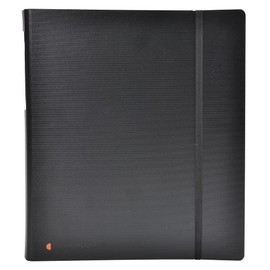 Exacompta Exabinder Ring Binder Recycled Polypropylene with Pad 30mm 4 D-Ring A4 Black Ref 51234E