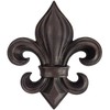 Lulu Decor, Cast Iron 14" Fleur De Lis Decoration Plaque