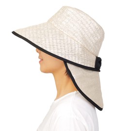 Shabo Wide Brim UV Mesh Hat, Heat Stroke Prevention, Light Cool Heat Shield Hat, 711 beige
