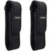 2-Pack Flashlight Battery Pouch Holster Holder for 6.5"-8" Flash Light
