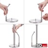 SOTECH Kitchen Roll Holder Stainless Steel (Standing) with Black Surface,