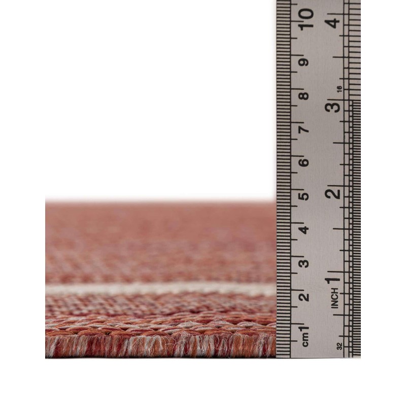 Unique Loom Outdoor Border Collection Area Rug - Soft Border