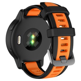 MYSNBKN Compatible with Garmin Forerunner 245/645/55 Watch Band, 20mm Silicone Sport Band for Garmin Venu Sq/Sq 2 Music/Venu 2 Plus/Vivoactive 3/Vivoactive 5/Vivomove HR Smart Watch