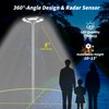 Locontifni 4000W Outdoor Street Light Head, Solar Powered, IP65 Waterproof,