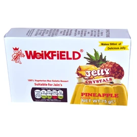Weikfield Pineapple Flavour Vegetarian Jelly 75g