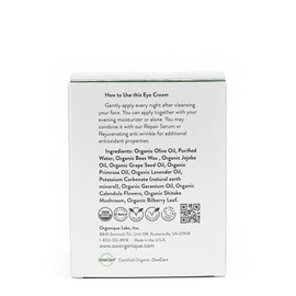 OUIORGANIQUECertified Organic Rejuvenating Eye Cream Shiitake mushroom| dark circles |puffiness Hydrate anti-aging skincare products natural skincare products