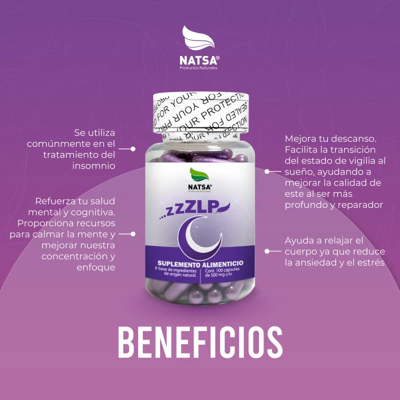 Zlp 100 Cápsulas Duerme Dormir Descansar Más Ingredientes Naturales Plantas