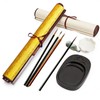 Magic Canvas Paint with Water,4 Chinese Painting Brushes Set Flower