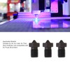 3 Pcs 3D Printer Nozzle 0.4mm M6x12.5mm High Temperature Resistance