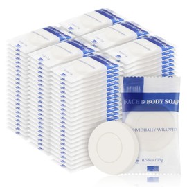 Travel Size Bar Soap in Bulk, Individually Wrapped Disposable Mini Soap for Hand Face & Body Mini Toiletries Amenities Kit Hotel, Shelter/Homeless/Nursing Home/Charity/Motel/Guest 0.53 oz (120 Pack)
