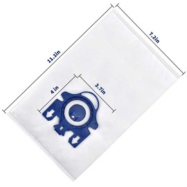 GLLO Replacement AirClean 3D Efficiency Dust Bag for Miele Type GN Vacuum Bags Compatible with Miele S2, S5, S8, Classic C1, Complete C2 and Complete C3 Series (10 Bags & 2 Filters)