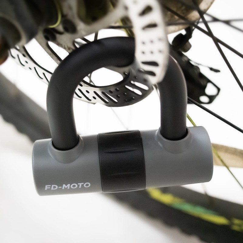 FD-MOTO U Lock Motorcycle Steel Disc Lock High Security Carabiner