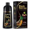 Bablabear Black Hair Dye Shampoo for Gray Hair, Semi-Permanent Hair