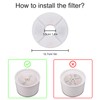 ISIYINER Trinkbrunnen Filters Katzen Hunde Cat Fountain Filter mit Harz