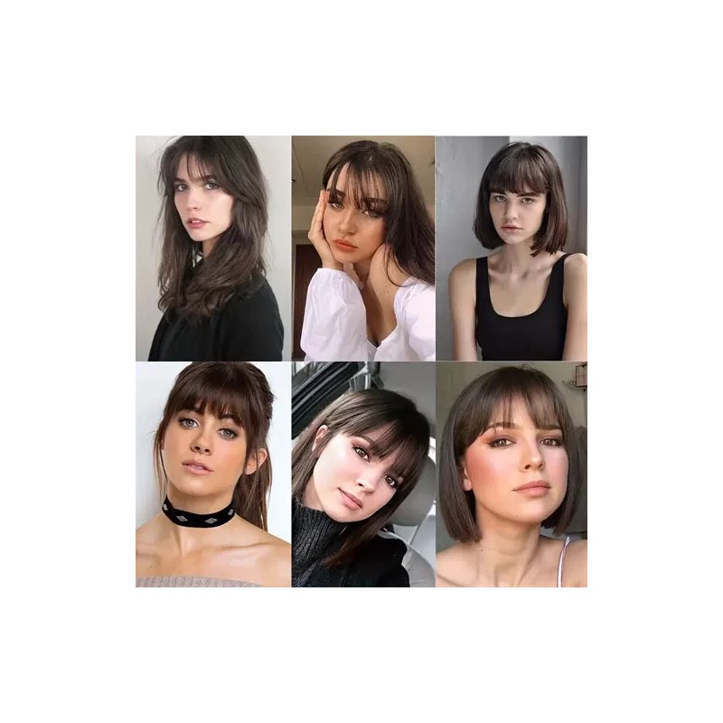 MAJO-MX Flequillo Extension De Cabello Natural Con Clip