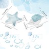 NBEADS 2 Pcs Ocean Theme Ceramic Jewelry Tray, 2 Styles
