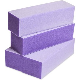 Karlash Bloque De Lijado Para Pulidora De Uñas Lima Para Pulir Uñas Manicura Y Pedicura() Púrpura Blanco 60/100