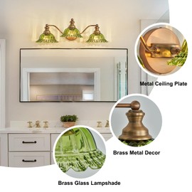 XIEDUN Green 3 Light Vanity Light Bathroom Light