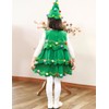 FANCYINN Toddler Girls Christmas Tree Dress Role Play Sleeveless Elf