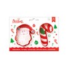 Decora 0255068 Plastic Cookie Cutter Santa Claus and Sugar Stick