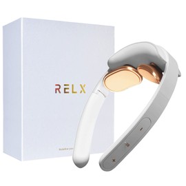 RELX Relaxation Device, Supervised by General Hospital Director, EMS Heat (Japanese Company), Ultra Lightweight 2.5 oz (72 g), Cordless Gift, Neck Warmer, Quiet (Pearl White)