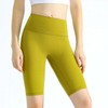 Women's Biker Shorts Yoga Half-Length Leggings Light Yellow/M