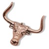 5MOONSUN5 Longhorn Steer Head Wall Mounted Cabinet Hardware, Rustic Decor,