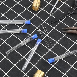 50 Pieces 3D Printer Nozzle Cleaning Kit,0.4 mm Stainless Steel Needles Cleaner 3D Printer Nozzle Cleaner 3D Printer Accessory