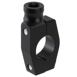 ディーアールシー(DRC) ミラーホルダー 取付けネジ穴10mm ステンボルト採用 ミラー取付け アルミ削り出し ブラック D41-06-101 ダートフリーク DIRTFREAK