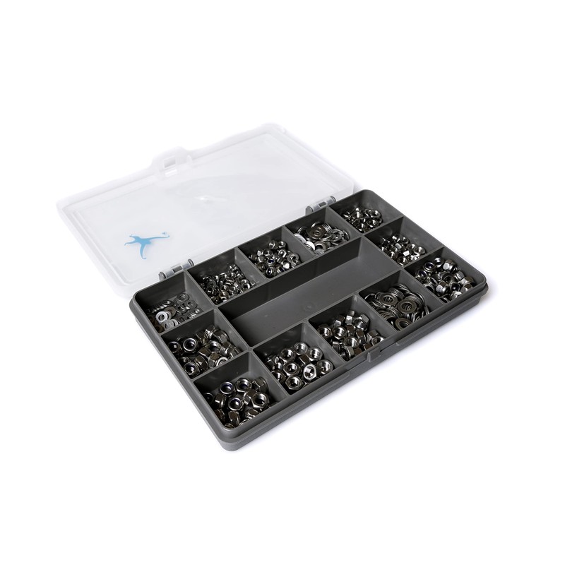 Set of 540 Assorted Nuts (Full Hex and Nyloc) and