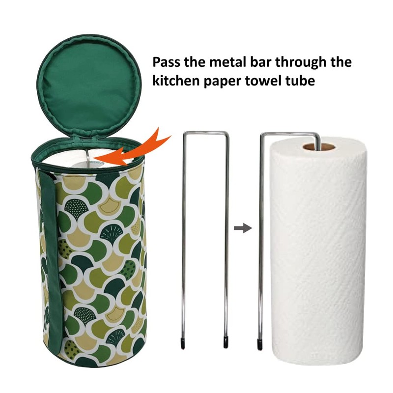 Olve Kitchen Paper Towel Holder Hanging Paper Towel Dispenser Cover
