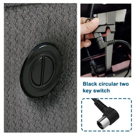 1PC 2 Button Round Hand Control Switch Electric Recliner Button Hand Control Handset with 5 Pin Plug for Power Recliner Lift Chairs 1.5M