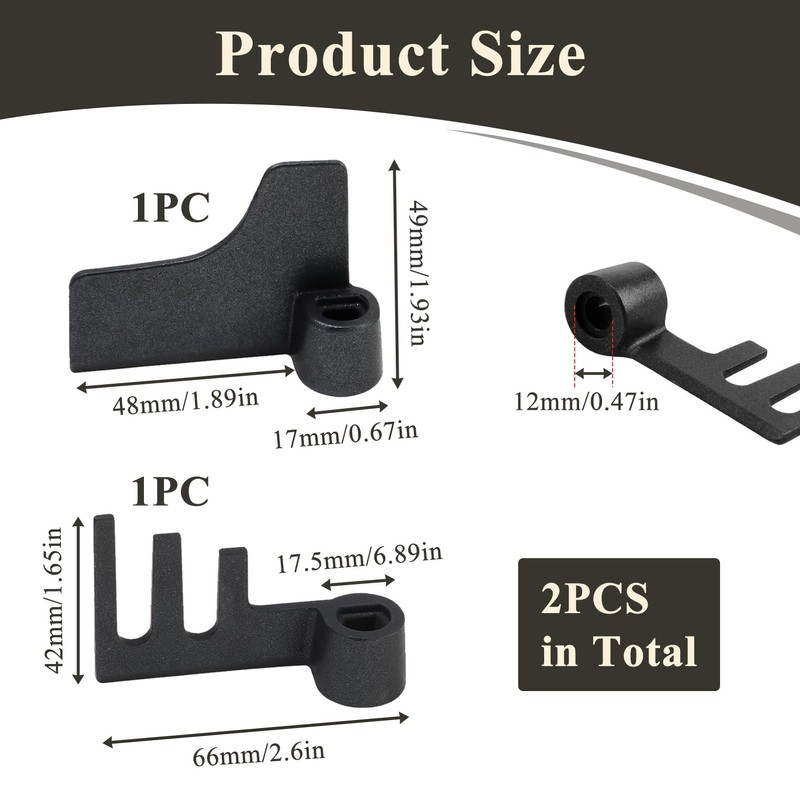 2 Pack Bread Maker Paddle for Panasonic SD2500 SD2501 SD2510