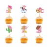 Foowztao 36Pcs My First Rodeo Cowboy 1st Birthday Cupcake Toppers