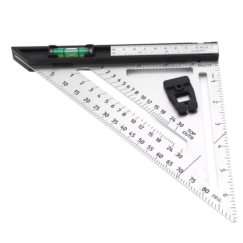 Woodworking Triangle Ruler 7in Dual Scale Square Angle Ruler Carpenter