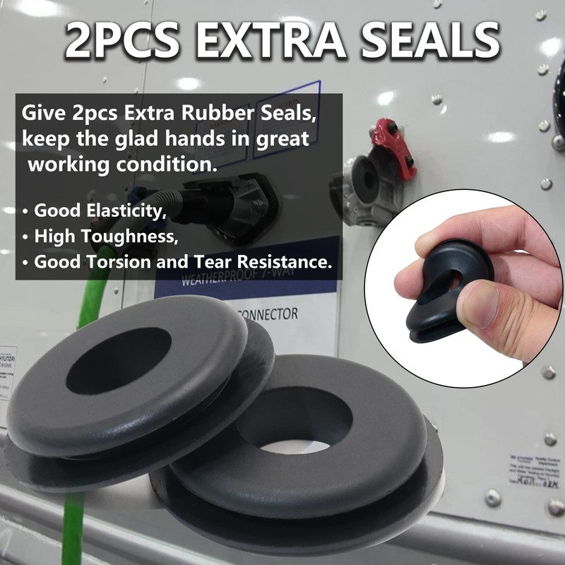 iBroPrat 37 Degree Angle Glad Hand with 2pcs Rubber Seals