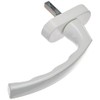 Hoppe 3737041, white window handle LIÈGE-concealed screwed, 7 x 32