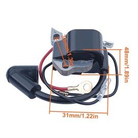 Mtanlo For MS170 Ignition Coil for Sthl 017, 018, 018C, MS170, MS180, MS180C Chainsaw 1995-2013, with Spark Plug, Replaces OEM 1130 400 1302, 11304001302 — Ignition Coil Kit