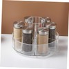 Ciieeo Rotating Makeup Organizer Divided Compartments Turntable Storage for Cosmetics