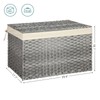 SONGMICS Storage Basket with Lid, 42.3 Gallon (160L) Storage Bin,