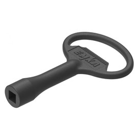 Schlüssel für Vierkanteinsatz 6 aus Zamak, schwarz, 1004-18 EMKA