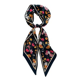 IMLECK Handbag Handle Head Hair Band Neck Silk Ribbon Scarf for Women Girls Decoration